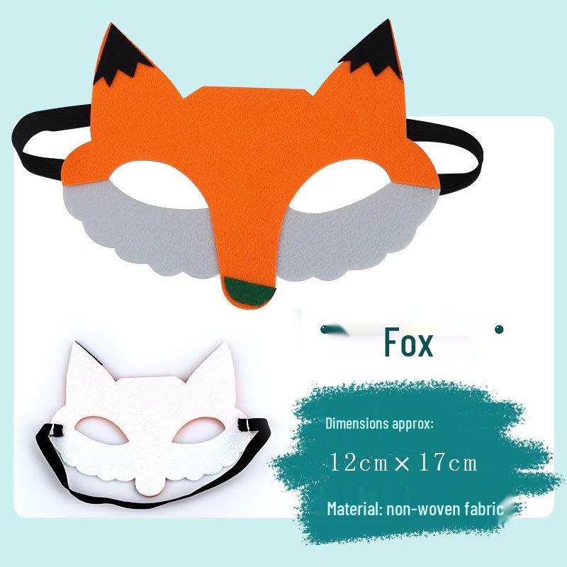 Children's Day Animal Masks: Frog & Tiger Cartoon Eye Masks for Kindergarten Performances