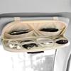2026 Hot Car Sticker Car Sun Visor Organizer Textured Suede 2-Layer Storage Bag for KIA sportage ceed sorento cerato optima pica