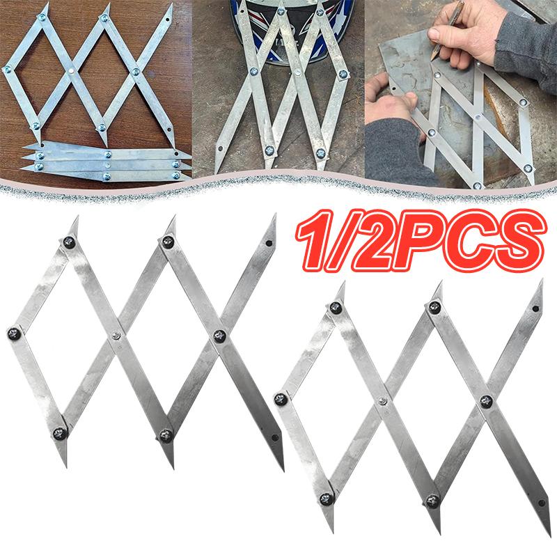 Center Finder Metal 3-Point/7-Point Center Point Locator For Quickly Precise Measurements Woodworking Center Finder Marking Tool