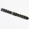 Women Punk Chain Belt Adjustable Double Eyelet Grommet Metal Buckle Leather Waistband for Jeans