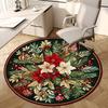 1pc Office Carpet Chair Mats Christmas Floral Arrangement Perfect for Decorating Office Chairs, Living Rooms, Or Bedrooms