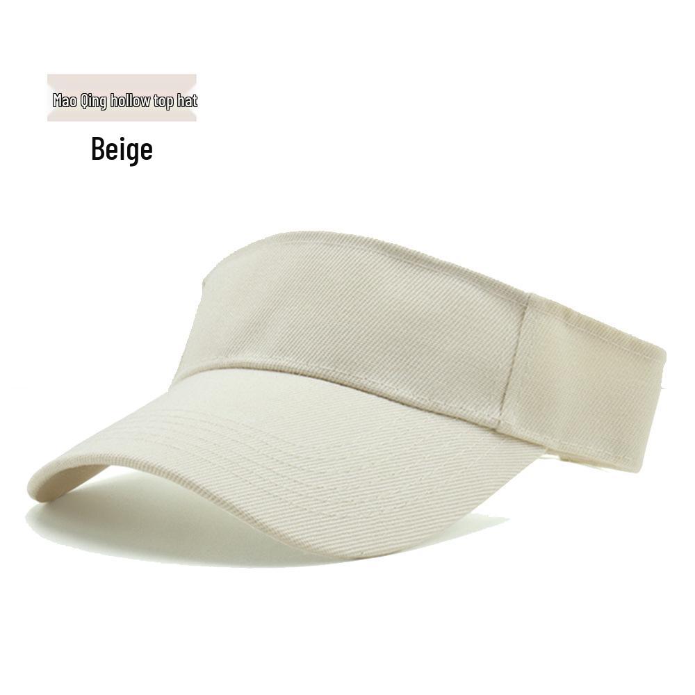Adult Mao Qing Sun Protection Duckbill Cap - Topless Baseball Hat with Printed Logo for Travel