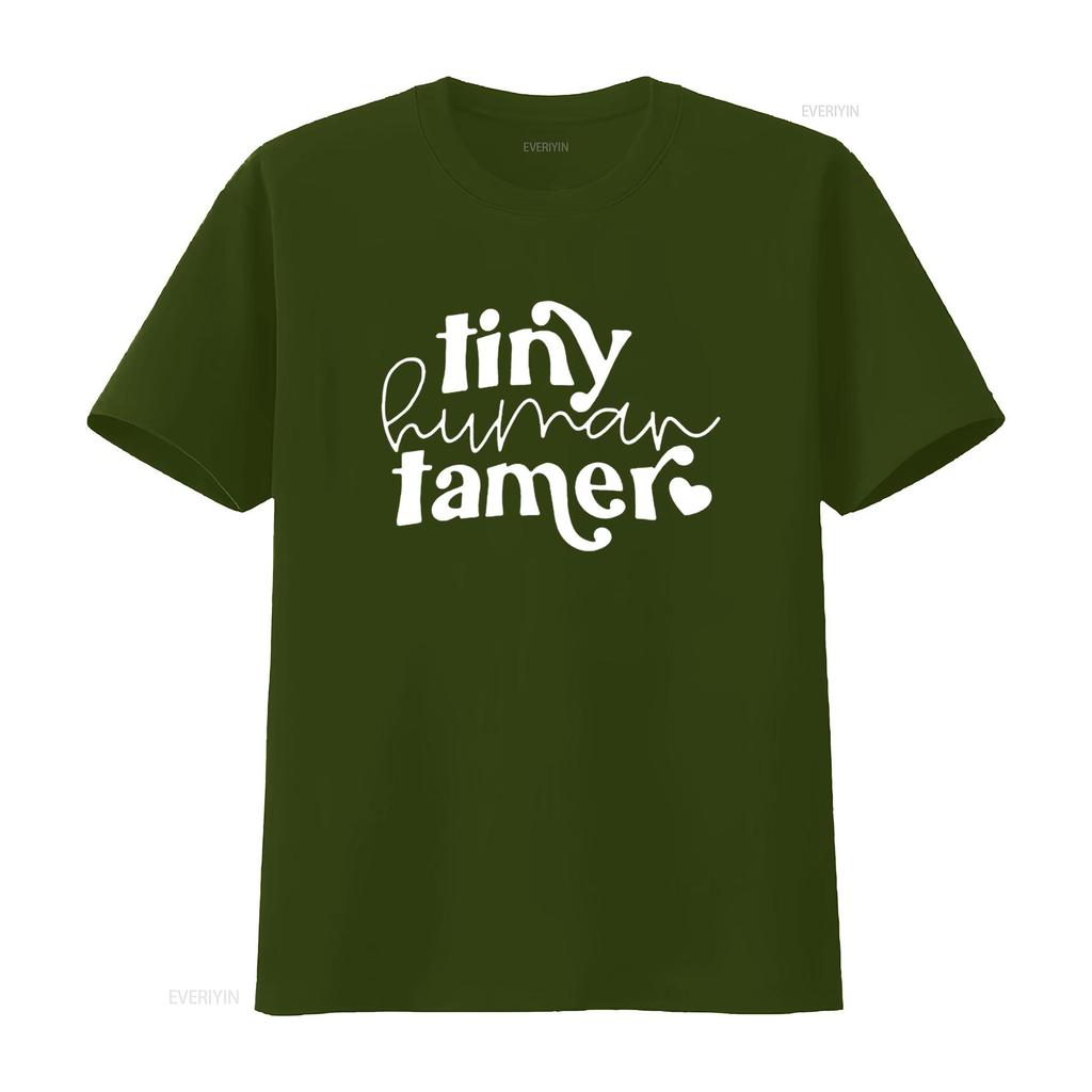 Teacher of Tiny Humans T Shirt Women Kindergarten Teaching Life Teachers vintage Washed Top For Everyday Wear Breathable