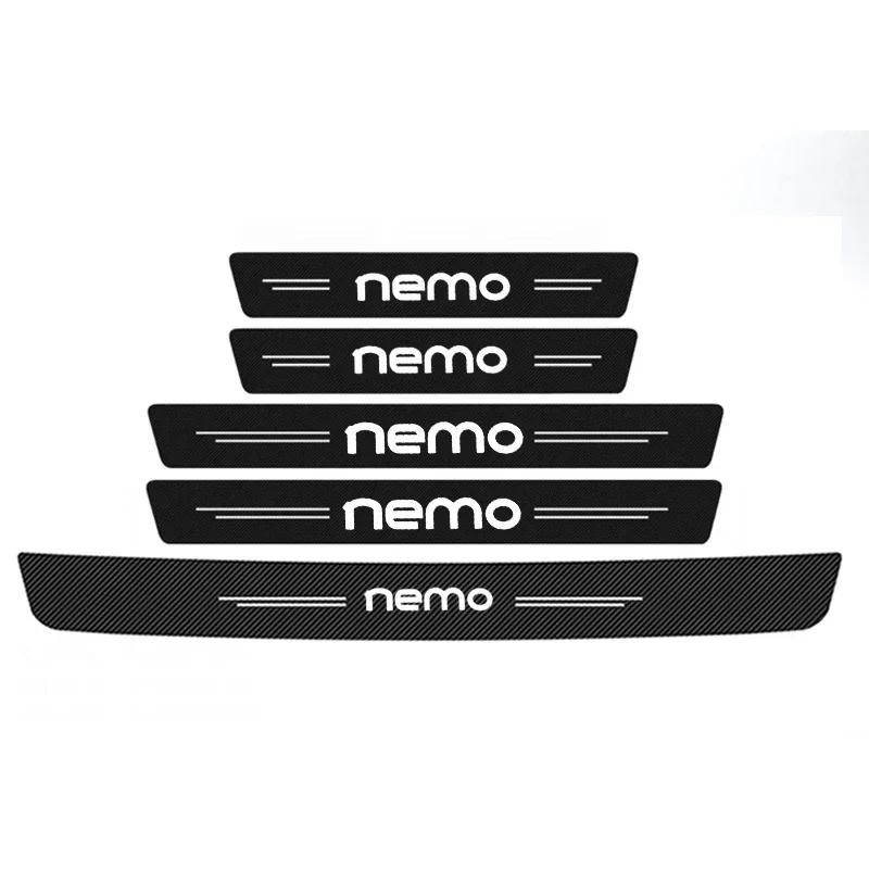 Car Door Sill Protective Sticker Scuff Plate Rear Trunk Bumper Strips Threshold Decals for Citroen Nemo Auto Decoration