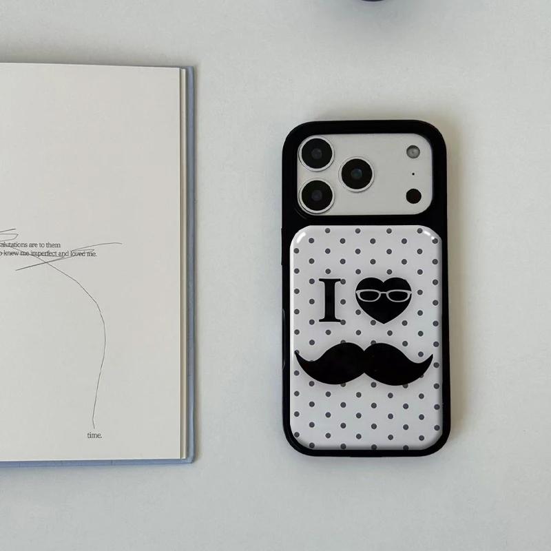 

Стиль INS Ретро Особистість Крапки Високоякісний Чорна Рамка Чохол для Телефону Для iPhone 17 Air 16 15 14 13 12 Pro Max 11 Plus Задня Кришка For iPhone 12