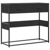 Vidaxl Console Table, Black, 90X35X80 Cm, Wood-Based Material