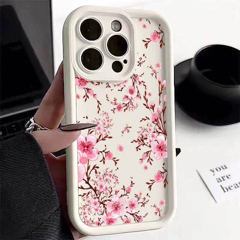 Pink Magnolia Flower Blossom Case Cover For Motorola Moto Edge 70 5G 60 50 Fusion 60S G56 G86 E14 G85 G34 G54 G84 G75 Silicone S