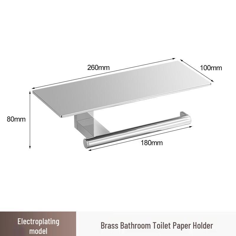 Cmaos Electroplated Copper Toilet Paper Holder