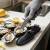 Cuchillo Profesional para Ostras, Herramienta Abridora de Mariscos de Acero Inoxidable de Alta Resistencia, Cuchillo para Abrir Mariscos para Ostras Almejas Vieiras
