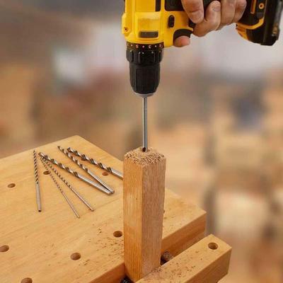 Conjunto de Brocas para Furar Metal 200mm Haste Reta HSS