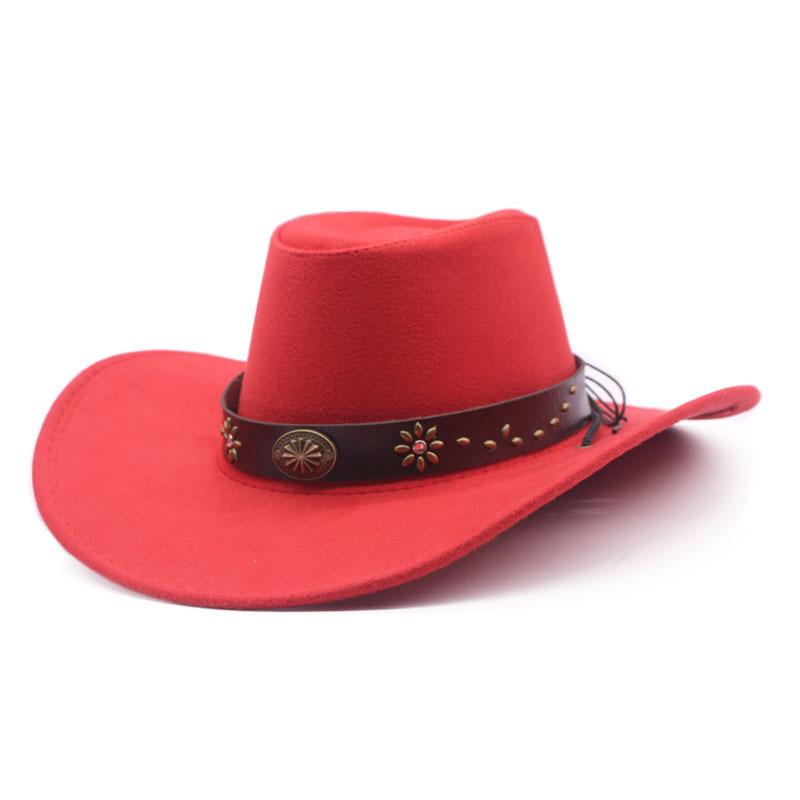 Europe, America and the West Cowboy Hat Travel Sunscreen Sun Hat Photo Curling Top Hat Mongolian Knight Tibetan Hat