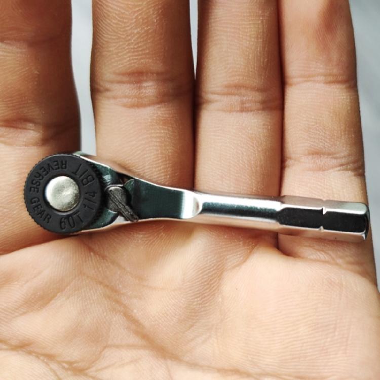 1/4Inch Ratchet Wrench Quick Socket Ratchet Wrench Screwdriver HexTorque Wrench