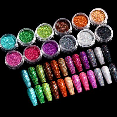 Decoração de unhas – Purpurina e brilho para unhas