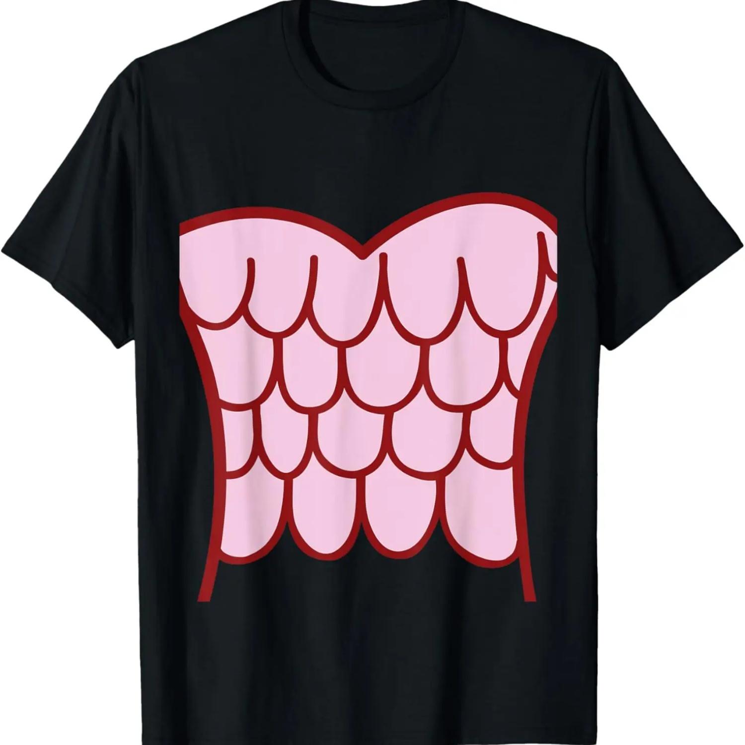 Mermaid Seashell Matching Happy Halloween Couples Costume T-Shirt S чёрный