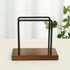 Wooden Base Napkin Paper Holder Standing Non-slip Tissue Storage Rack Vertical Space-saving Tissue Dispenser Stand Dining Room