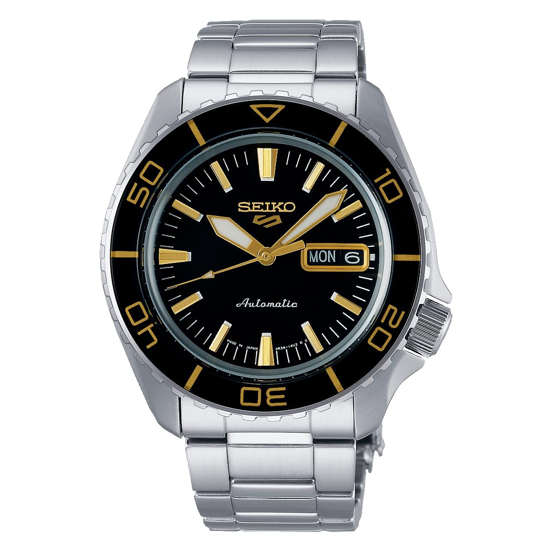 

SEIKO 5 SPORTS SKX series automatic watch Made in Japan SRPK99 Silver Black Dial Overseas Model [Seiko] Men s [Item]