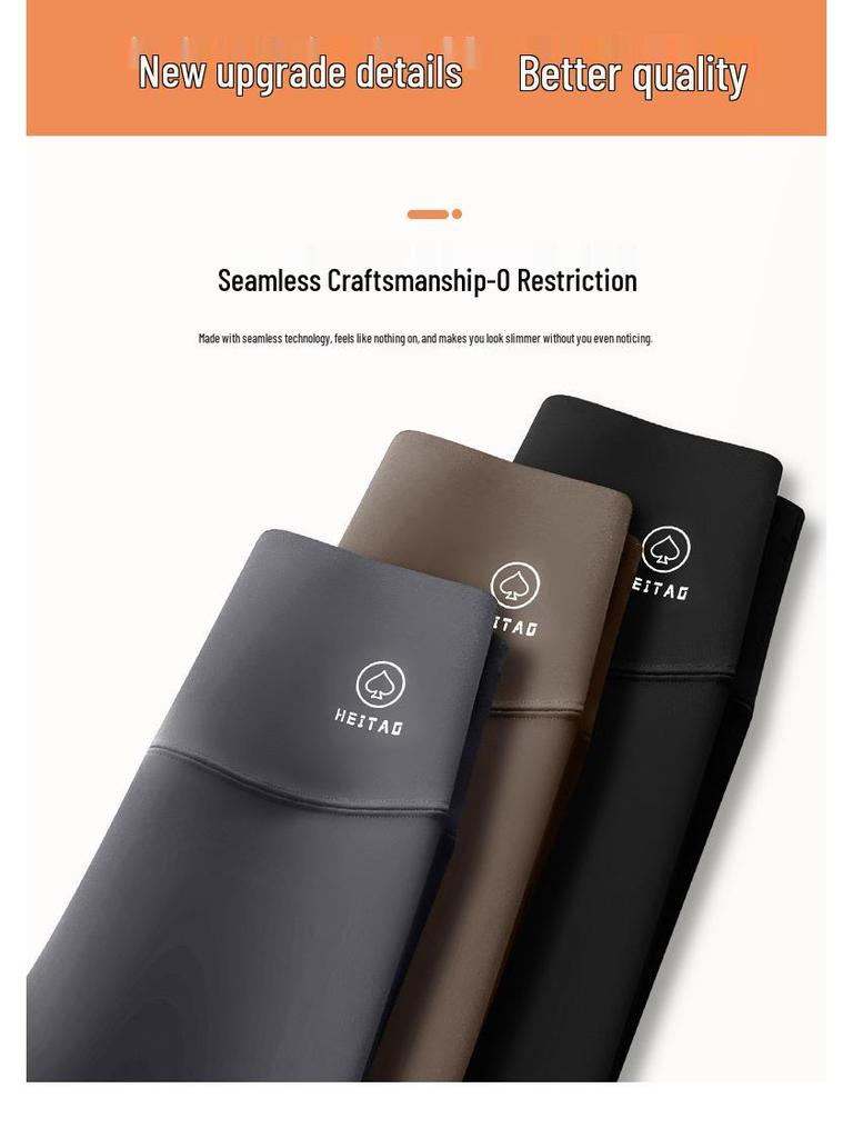 No Embarrassment Women's Fleece-Lined Slimming Yoga Pants - Plus Size, Autumn/Winter Thickened Leggings