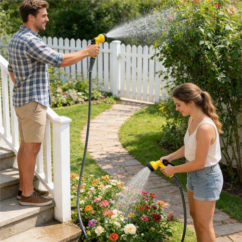 Garden Hose Sprayer Nozzle Non Slip Gardening Supplies Hose Head Sprayer For Lawn Outdoor Outside Yard Patio Car Wash