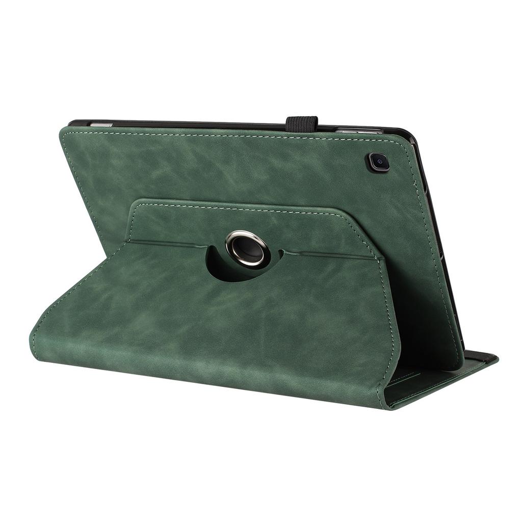 Tablet Case for Samsung Galaxy Tab A7 10.4 (2020) T500 T505 Rotating Stand Solid Color PU Leather Cover
