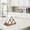 Modern Triangle Desktop Tissue Holder - Stylish Standing Napkin Dispenser for Cafe, Restaurant and Home Dining Tables
