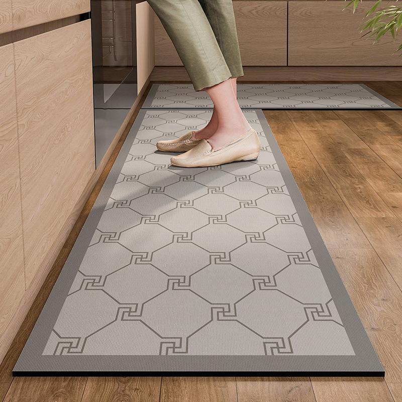 Long Strip Diatom Mud Kitchen Carpet Simple Printed Non-slip Mat Bathroom Absorbent Foot Mat Door Mat
