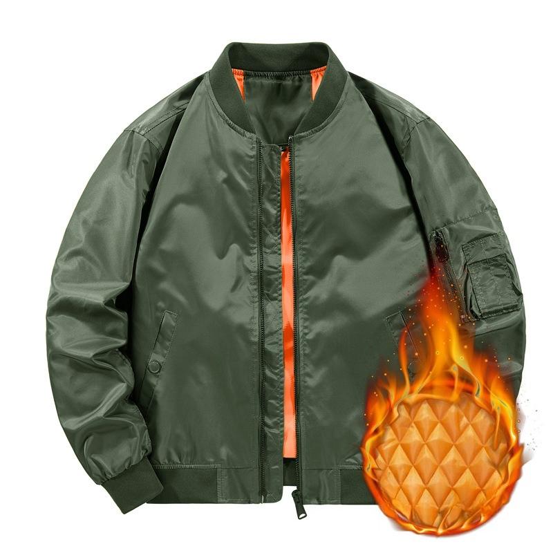 MA1 Military Flight Pilot Bomber Jacket Men Winter Warm Casual Tactical Airborne Aviator Motorcycle Down Coat