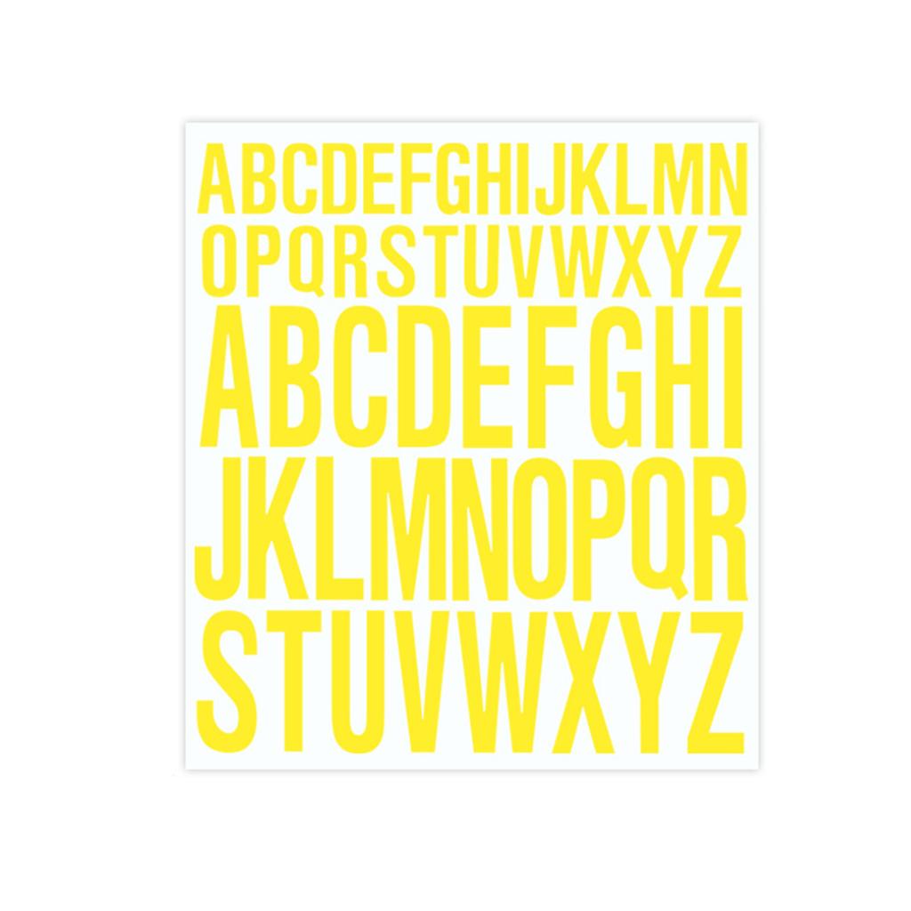 Waterproof DIY English Letter Stickers, Hand Account File Labels, Oil And Scratch Resistant PVC Stickers, Colored English Labels