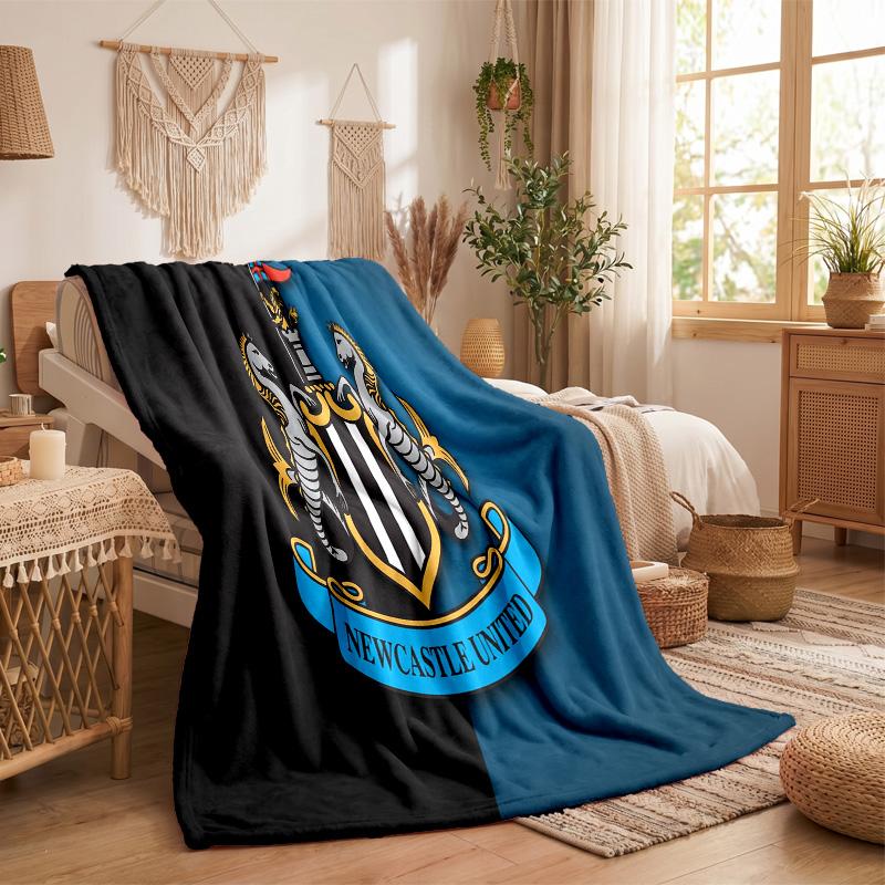Coperta in Flanella con Stampa del Newcastle United Calcio Morbida Calda Coperta da Divano Letto per Casa Ufficio Camera da Letto