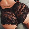 Cherry Temptation Plus Size Krajkové Vykrojené Kalhotky s Nízkým Pasem Průhledné