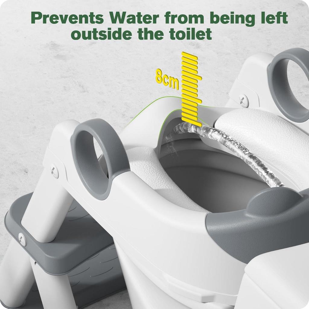 Children's Adjustable Toilet Seat with Stairs for Boys and Girls
