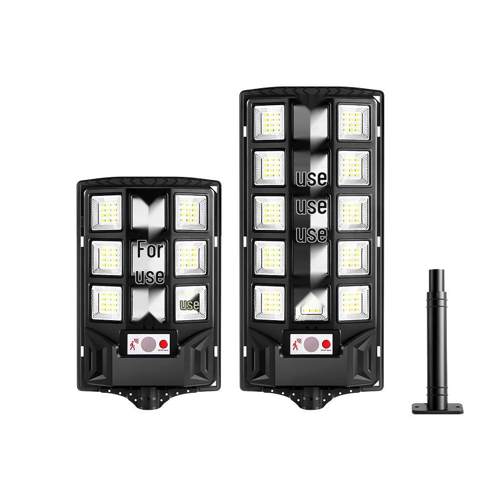 Huixiang Three-Sided Solar Street Light with Motion Sensor for Outdoor Courtyard