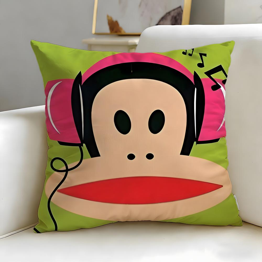 classic brand Paul Frank Cushion Cover Soft  EasyWash Pillow Case  Versatile for Couch Bed Travel and Office