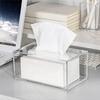 Practical-Acrylic Tissue Box Rectangular Transparent Tissue Box For Office, Home Bathroom Restaurant Lavatory Occasions