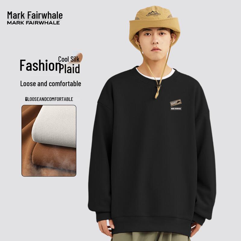 Mark Fairwhale Men's Heavyweight Versatile Crew Neck Sweatshirt