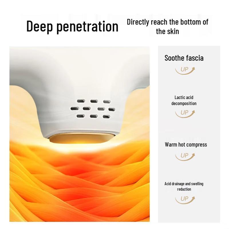 AUX Portable Deep Tissue Massager with Heat CN plug (adapter included)