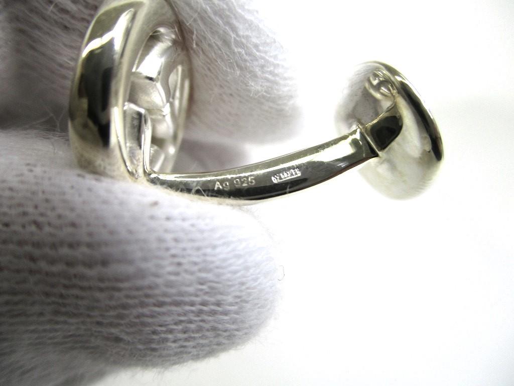 Manșete autentice GUCCI interlocking G Starling Silver Ag925 Manșete #9965 Reconditionate