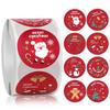 3.8cm Christmas Sticker Roll - Gift Box Sealing Labels for Holiday Decoration