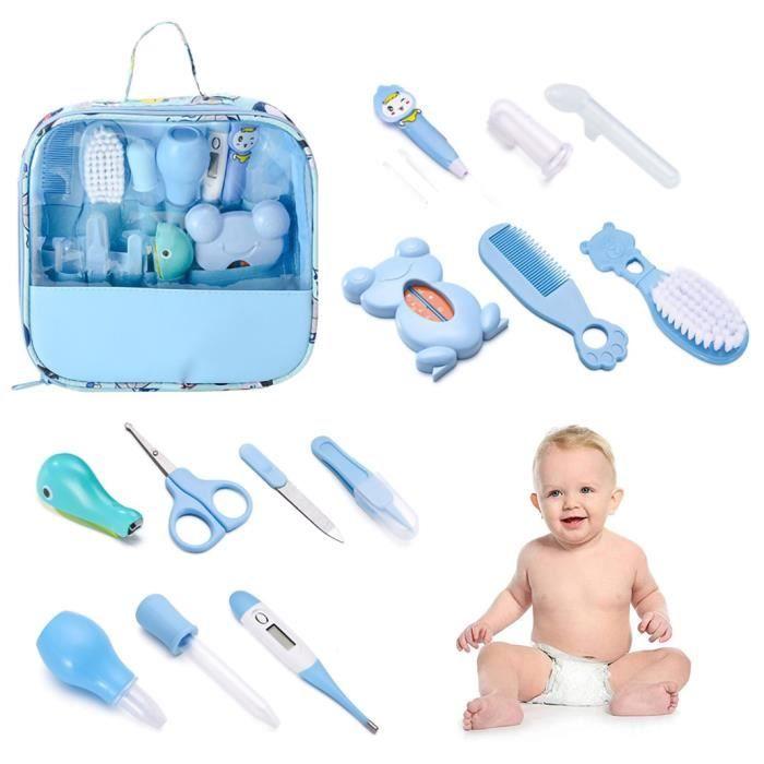 13 Pieces Baby Care Kit Newborn,Baby Care Accessory for Travel and Home Boy Girl(blue)