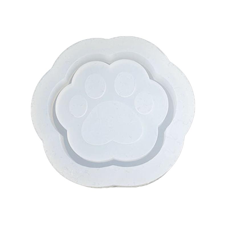 Sturdy Silicone Cats Key Rings Mold Easy To Use Silicone Cats Paws Keychain Accessory Mold for Art and Craft Enthusiasts