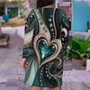Women Plus Size V Neck Long Sleeve Black White Gray Printed Fitted Straight Hem Dress