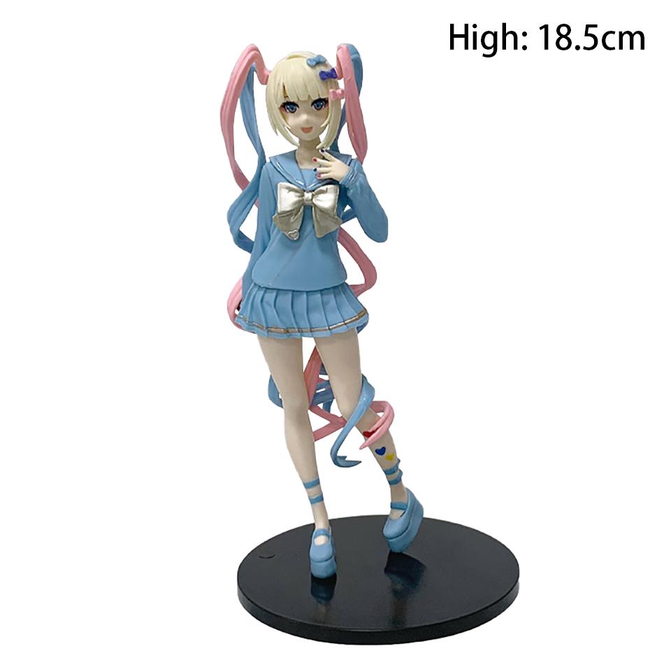 Anime Needy Girl Overdose Figure Pop Up Parade Rain KAngel Action Figures Virtual Uploader PVC Collection Model Ornaments Toys