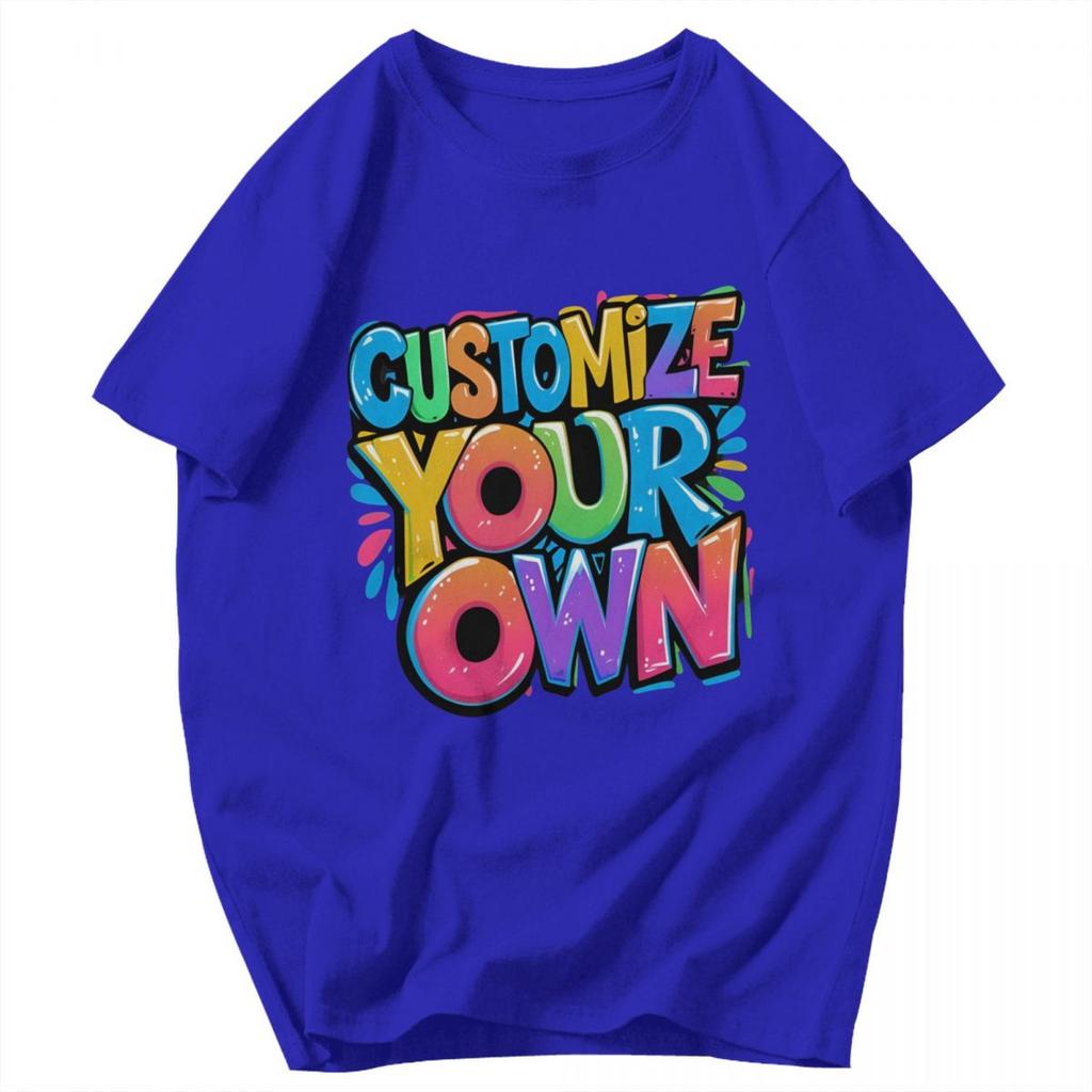 Men T Shirt Customize Your Own Design Pops Y2K Graphic Short Sleeve Unisex Tops T Shirts
