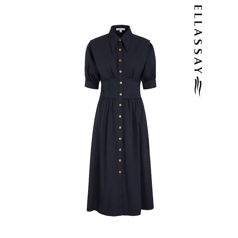 ELLASSAY Spring Cotton Blend Palace Shirt Dress EWW341Y08500