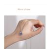 Luxury Simple Square Zircon Titanium Steel Silver Clavicle Necklace For Women