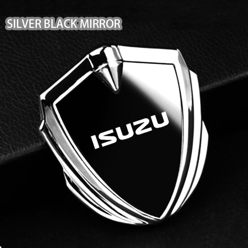 

For Isuzu Dmax D Max Npr Truck 4hf1 Trooper Tfr Mu-X N F-Series Elf Accessories Car Body Metal Shield 3D Emblem Sticker Badge