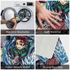 Demon Slayer Anime Doormat Anti-Slip Bath Kitchen Mat Garden Garage Door Floor Entrance Carpet Rug