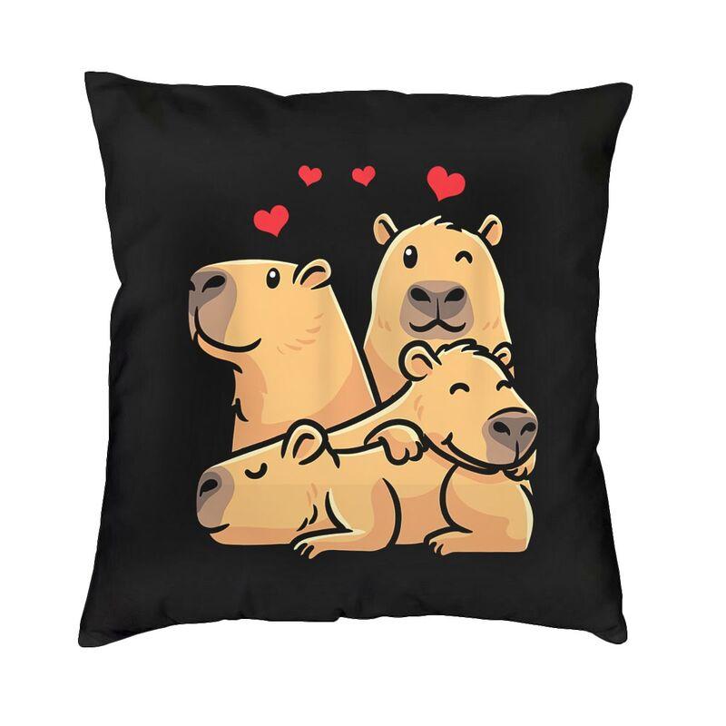 Capybara Cushion Cover Two Side Printing Floor Pillow Case for Living Room Fashion Pillowcase Home Decorative