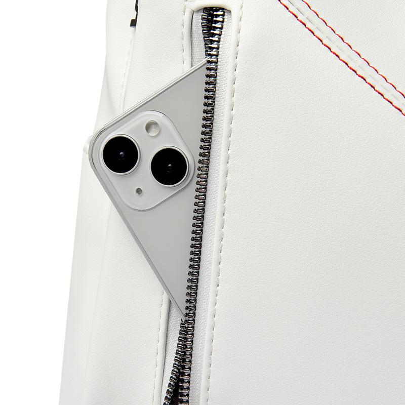 Anti Theft Back Zipper Backpack In Summer New Casual Women's Backpack Fashionable Color Block Women's School Bag