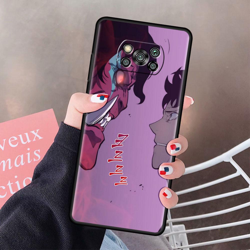 Husa din Tpu pentru Xiami Poco X3 NFC M3 F1 F3 M4 Pro Husa de telefon moale pentru Mi 11 Lite 11T 10T Pro Note 10 Funda Anime Solo Leveling Sac