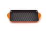 Le Creuset Grill Rectangular 32cm Cast Iron Enamel Double Handle Pot, Orange, Gas, Induction, Oven, Dishwasher Safe [Official Japanese Retailer]